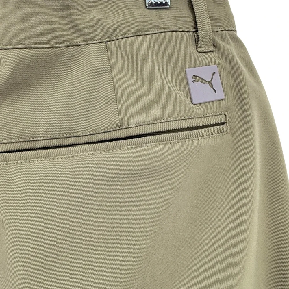 Puma Way 1 Golf Pants Mens 34x30 Pre-Owned Green Performance Flat Front Gorpcore